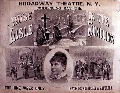 Affisch för "The Foundlings", med Rose Lyle i huvudrollen på Broadway Theatre, New York (färg litho) av American School