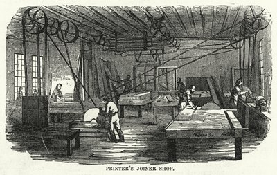Printers Joiner Shop (gravyr) av American School
