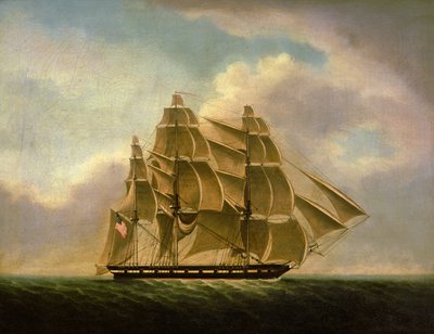 Kaparen Jacob Jones (olja på duk) av American School
