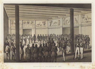 Mottagning på Castle of Shui, Ryukyu Islands av American School
