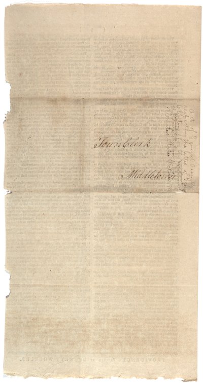 Resolutioner som trycker NYS förslag till ändringar av konstitutionen, oktober 1788 av American School