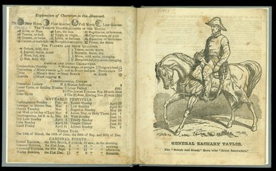 Rough and Ready Almanac för 1848, publicerad 1847 (tryckt) av American School