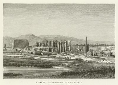 Ruiner i tempeldistriktet Karnak av American School