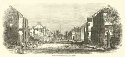 Ruinerna av Chambersburg, Main Street, september 1864 av American School