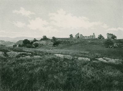 Ruinerna av Fort Ticonderoga (fotogravyr) av American School