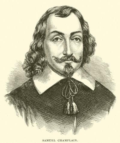 Samuel Champlain (gravyr) av American School