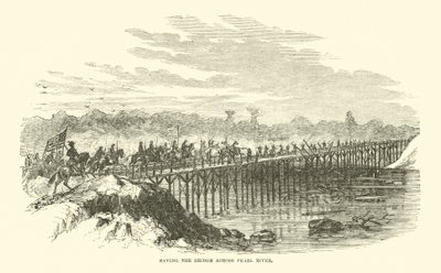 Rädda bron över Pearl River, april 1863 av American School