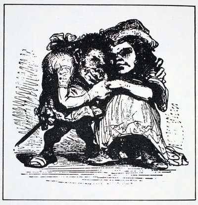 Scandinavian Elves, från The World Guide to Gnomes, Fairies, Alves and Other Little People av Thomas Keightley (1789-1872) Publicerad 1880 (BW Engraving) av American School