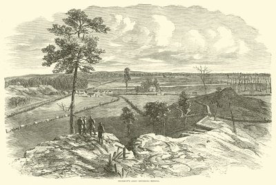 Shermans armé går in i Resaca, maj 1864 av American School