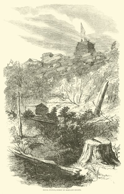 Signalstation, Summit of Maryland Heights, september 1862 av American School