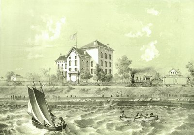 Soldiers Home, från Chicago Illustrated, med litterära beskrivningar av James W. Sheahan, publicerad av Jevne & Almini, Chicago, 1866-67 av American School
