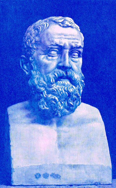 Solon, illustration från History of Greece av Victor Duruy, publicerad 1890 (digitalt förbättrad bild) av American School
