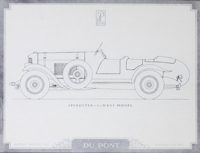 Speedster - LeMans modell, DuPont Motor Cars, 1921 av American School