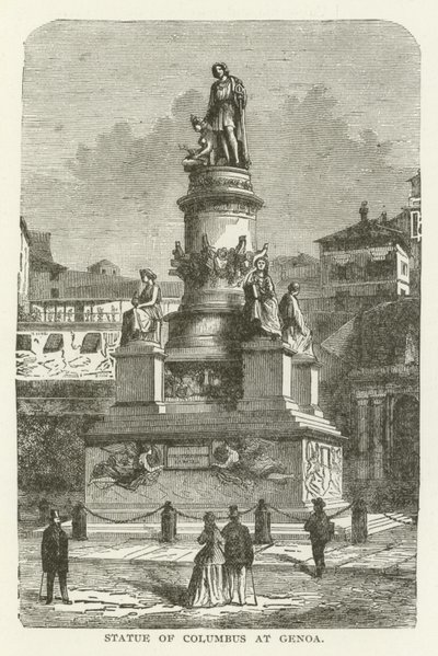 Staty av Columbus i Genua av American School