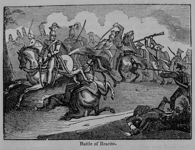 Slaget vid Bracito, illustration från "A Pictorial History of Mexico and the Mexican War" av John Frost, publicerad 1862 av American School