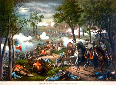 Slaget vid Chancellorsville, Virginia, 1863 av American School