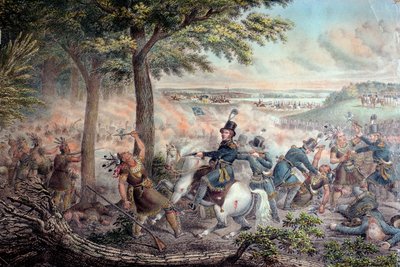 Slaget vid Themsen 1813 av American School