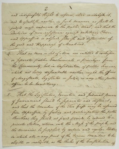 The Bill of Rights, kopia undertecknad i Federal Hall, 1789 (bläck på papper) av American School