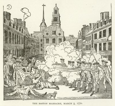 Bostonmassakern, 5 mars 1770 av American School