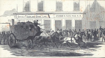The Butterfield Overland Mail Coach, publicerad i Harper