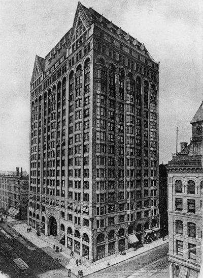 Capitol Building, även känd som Masonic Temple, Chicago, 1892-1939 av American School