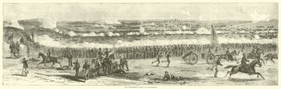 The Confederate Rout i Winchester, september 1864 av American School