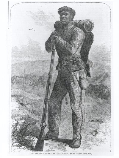 The Escaped Slave in the Union Army, från "Harper