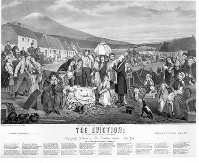 The Eviction: A Scene from Life in Ireland, pub. af J.T. Foley, 1871 sverige av American School