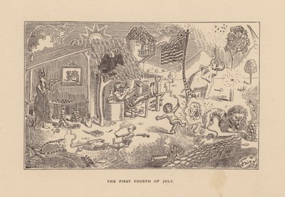 Den första fjärde juli (litografi) av American School