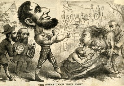 The Great Union Prize Fight, 1861 av American School
