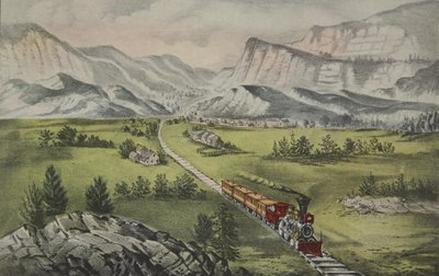 The Great West, pub. 1870, Currier & Ives av American School