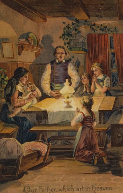 Herrens bön, Fader vår som är i himmelen (chromolitho) av American School
