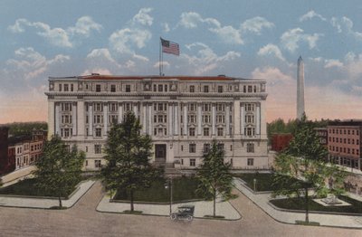 The Municipal Building, Washington DC (färglitografi) av American School