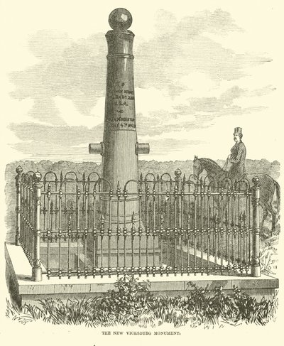 Det nya Vicksburg-monumentet, juli 1863 av American School