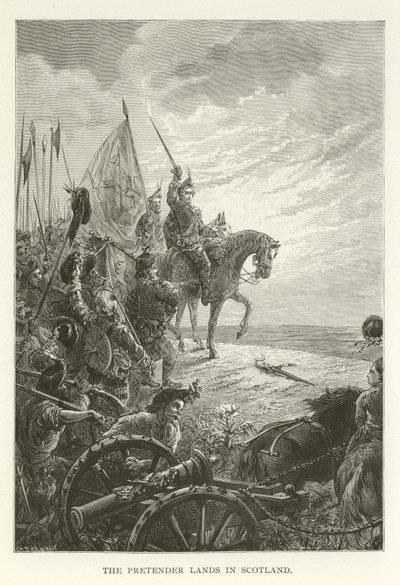 The Pretender landar i Skottland av American School