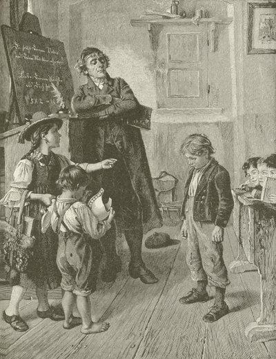 The Reckless Pupil, från målningen av W Schutze av American School
