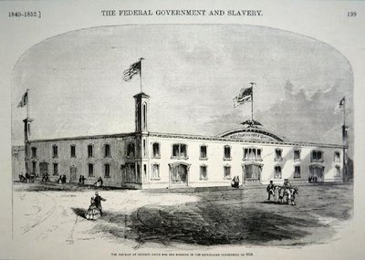 Det republikanska "Wigwam" HQ, Chicago av American School
