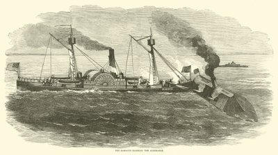 Sassacus rammar över Albemarle, oktober 1864 av American School