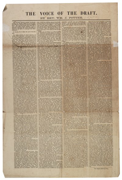 The Voice of the Draft, 21 juli 1863 av American School