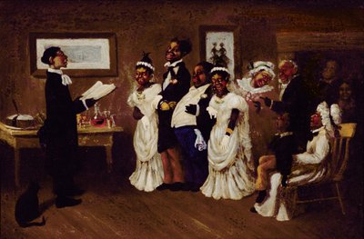 Bröllopet, ca 1850 av American School