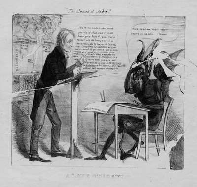 Det knäckta skämtet: en sen student, 1827 av American School