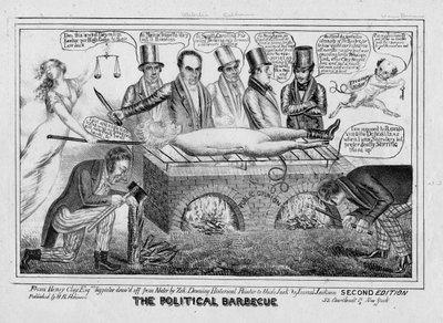 Den politiska grillen, ca 1835 av American School