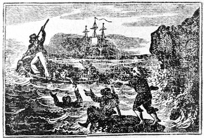 Titelsida till Account of the Loss of the Essex, 1824 av American School