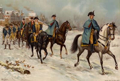 USA:s armé, överbefälhavare, stabsofficer, överste och privat första kontinentala Rhode Island-infanteriet av American School