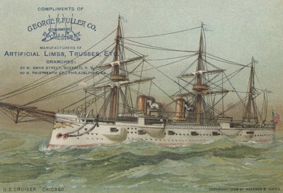 US Navy kryssare USS Chicago, 1898 av American School