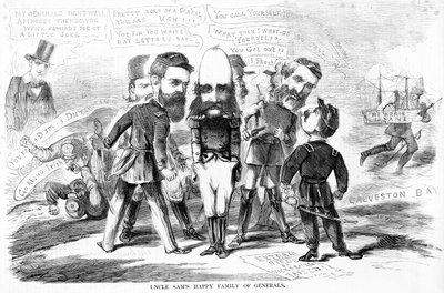 Uncle Sams Happy Family of Generals, c.1863 av American School