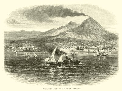 Vesuvius och Neapelbukten av American School