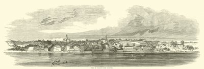Utsikt över Vicksburg från floden, juni 1862 av American School