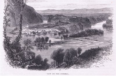Vy över Potomac, illustration från Cassell