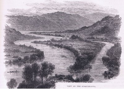 Vy över Susquehanna, illustration från Cassell